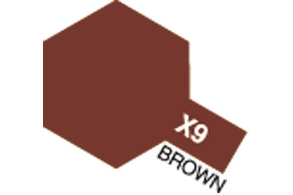 Akryl Mini X-9 Brun i gruppen SPORT, FRITID & HOBBY / Hobby / Hobbyfarger / Tamiya / Vannbasert hos TP E-commerce Nordic AB (A05785)