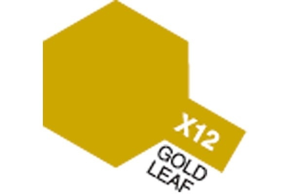 Acrylic Mini X-12 Gold Leaf i gruppen SPORT, FRITID & HOBBY / Hobby / Hobbyfarger / Tamiya / Vannbasert hos TP E-commerce Nordic AB (A05788)