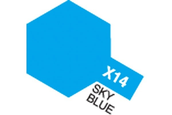 Acrylic Mini X-14 Sky Blue i gruppen SPORT, FRITID & HOBBY / Hobby / Hobbyfarger / Tamiya / Vannbasert hos TP E-commerce Nordic AB (A05790)