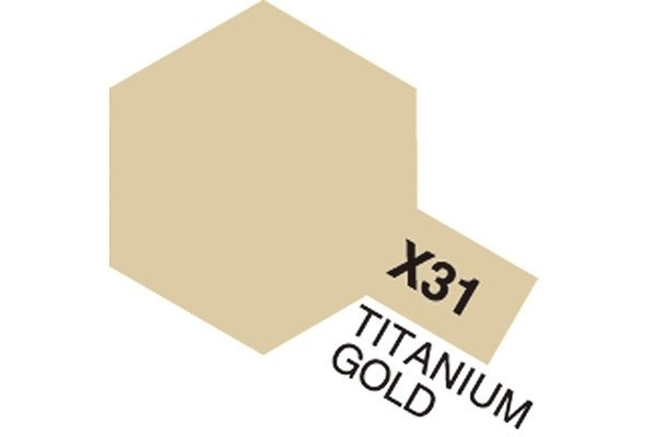 Acrylic Mini X-31 Titan. Gold i gruppen SPORT, FRITID & HOBBY / Hobby / Hobbyfarger / Tamiya / Vannbasert hos TP E-commerce Nordic AB (A05805)