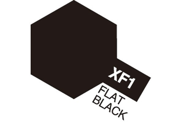 Akryl Mini XF-1 Flat Black i gruppen SPORT, FRITID & HOBBY / Hobby / Hobbyfarger / Tamiya / Vannbasert hos TP E-commerce Nordic AB (A05810)