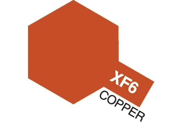 Akryl Mini XF-6 Kobber i gruppen SPORT, FRITID & HOBBY / Hobby / Hobbyfarger / Tamiya / Vannbasert hos TP E-commerce Nordic AB (A05815)