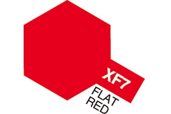 Acrylic Mini XF-7 Flat Red i gruppen SPORT, FRITID & HOBBY / Hobby / Hobbyfarger / Tamiya / Vannbasert hos TP E-commerce Nordic AB (A05816)