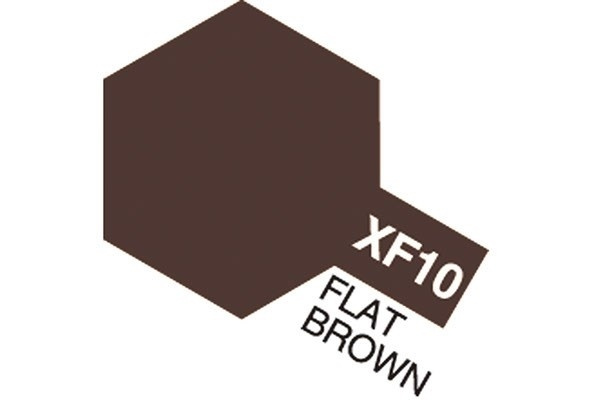 Acrylic Mini XF-10 Flat Brown i gruppen SPORT, FRITID & HOBBY / Hobby / Hobbyfarger / Tamiya / Vannbasert hos TP E-commerce Nordic AB (A05819)