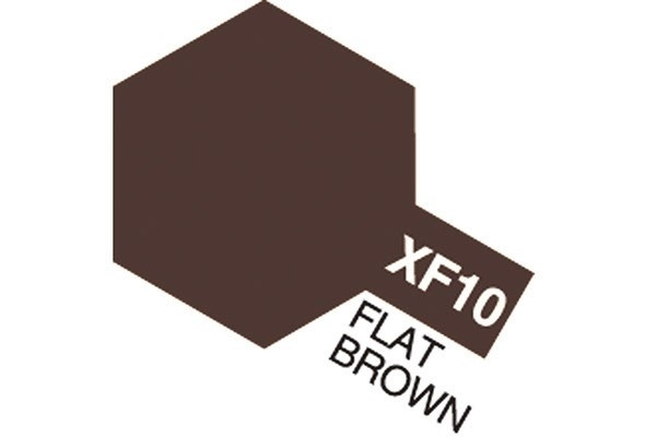 Akryl Mini XF-10 Flat Brown i gruppen SPORT, FRITID & HOBBY / Hobby / Hobbyfarger / Tamiya / Vannbasert hos TP E-commerce Nordic AB (A05819)