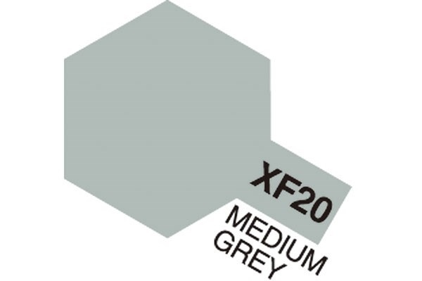 Acrylic Mini XF-20 Medium Grey i gruppen SPORT, FRITID & HOBBY / Hobby / Hobbyfarger / Tamiya / Vannbasert hos TP E-commerce Nordic AB (A05829)
