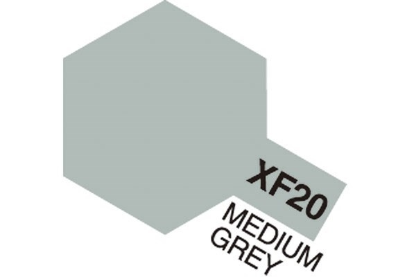 Akryl Mini XF-20 Medium grå i gruppen SPORT, FRITID & HOBBY / Hobby / Hobbyfarger / Tamiya / Vannbasert hos TP E-commerce Nordic AB (A05829)