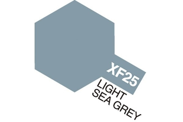 Acrylic Mini XF-25 Light Sea Grey i gruppen SPORT, FRITID & HOBBY / Hobby / Hobbyfarger / Tamiya / Vannbasert hos TP E-commerce Nordic AB (A05834)