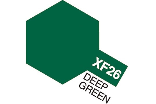 Acrylic Mini XF-26 Deep Green i gruppen SPORT, FRITID & HOBBY / Hobby / Hobbyfarger / Tamiya / Vannbasert hos TP E-commerce Nordic AB (A05835)
