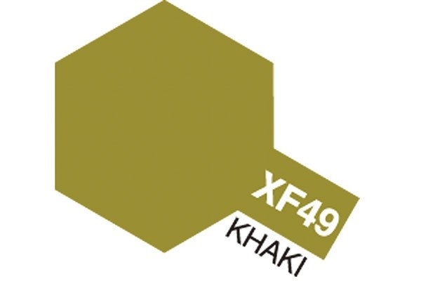Acrylic Mini XF-49 Khaki i gruppen SPORT, FRITID & HOBBY / Hobby / Hobbyfarger / Tamiya / Vannbasert hos TP E-commerce Nordic AB (A05838)