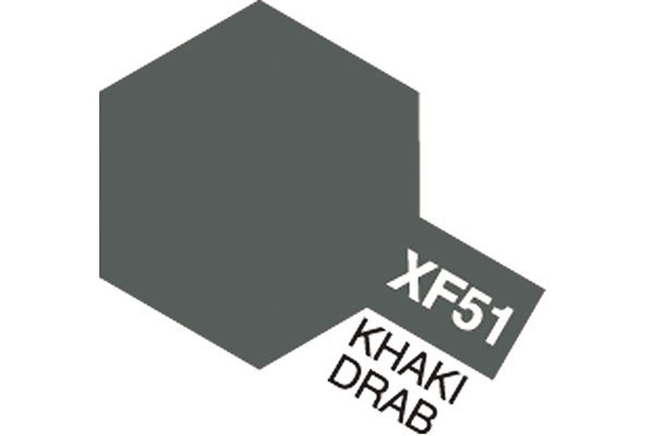 Acrylic Mini XF-51 Khaki Drab i gruppen SPORT, FRITID & HOBBY / Hobby / Hobbyfarger / Tamiya / Vannbasert hos TP E-commerce Nordic AB (A05840)