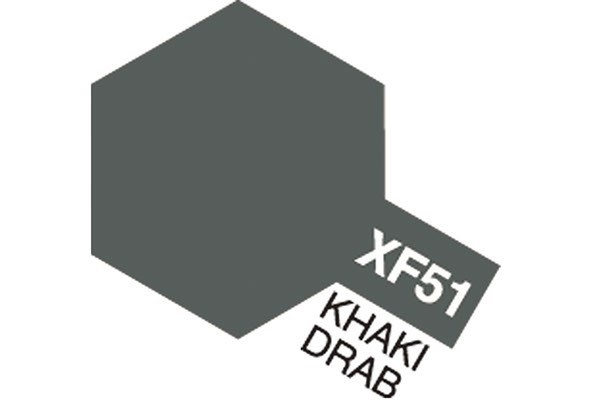 Akryl Mini XF-51 Khaki Drab i gruppen SPORT, FRITID & HOBBY / Hobby / Hobbyfarger / Tamiya / Vannbasert hos TP E-commerce Nordic AB (A05840)