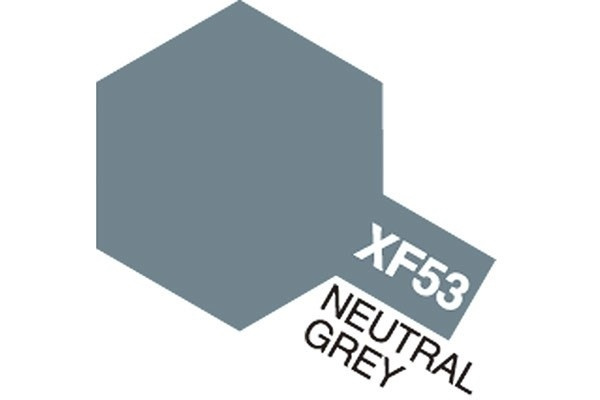 Acrylic Mini XF-53 Neutral Grey i gruppen SPORT, FRITID & HOBBY / Hobby / Hobbyfarger / Tamiya / Vannbasert hos TP E-commerce Nordic AB (A05842)