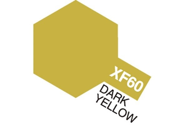 Acrylic Mini XF-60 Dark Yellow i gruppen SPORT, FRITID & HOBBY / Hobby / Hobbyfarger / Tamiya / Vannbasert hos TP E-commerce Nordic AB (A05849)