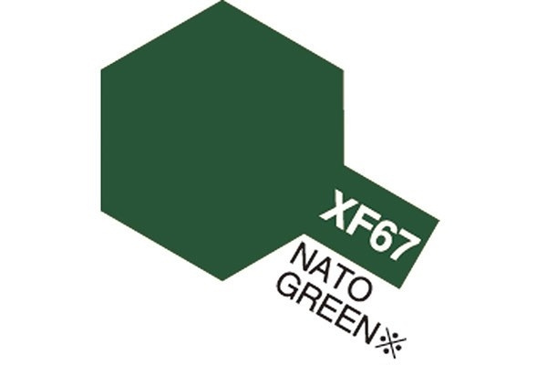 Acrylic Mini XF-67 NATO Green i gruppen SPORT, FRITID & HOBBY / Hobby / Hobbyfarger / Tamiya / Vannbasert hos TP E-commerce Nordic AB (A05856)