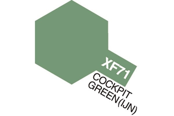 Akryl Mini XF-71 Cockp. Grønn i gruppen SPORT, FRITID & HOBBY / Hobby / Hobbyfarger / Tamiya / Vannbasert hos TP E-commerce Nordic AB (A05860)