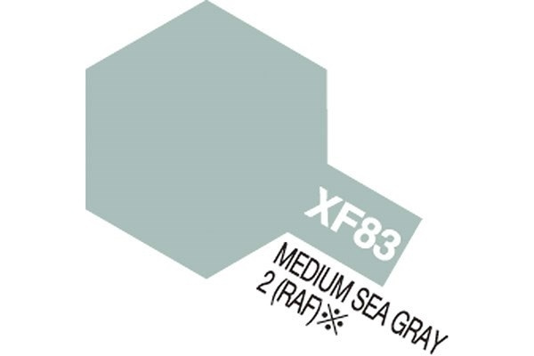 Acrylic Mini XF-83 Med. Sea Gray 2 RAF i gruppen SPORT, FRITID & HOBBY / Hobby / Hobbyfarger / Tamiya / Vannbasert hos TP E-commerce Nordic AB (A05872)