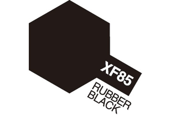 Akryl Mini XF-85 Gummi Svart i gruppen SPORT, FRITID & HOBBY / Hobby / Hobbyfarger / Tamiya / Vannbasert hos TP E-commerce Nordic AB (A05874)