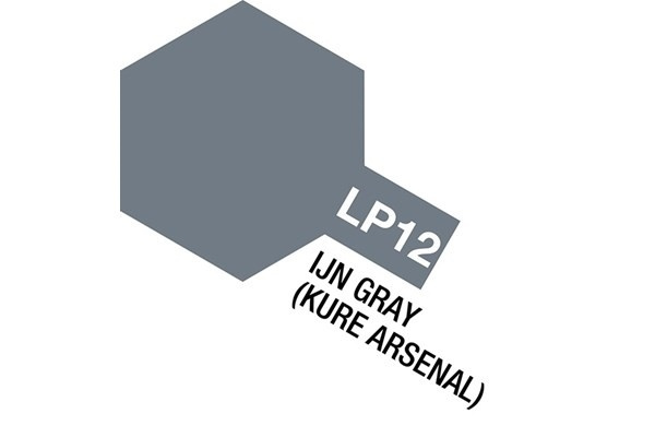Tamiya lakkmaling LP-12 IJN Grey (Kure Arsenal) i gruppen SPORT, FRITID & HOBBY / Hobby / Hobbyfarger / Tamiya / Lakkbasert hos TP E-commerce Nordic AB (A05888)
