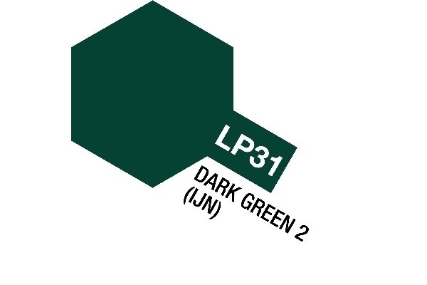 Tamiya Lacquer Paint LP-31 Dark Green 2 (IJN) i gruppen SPORT, FRITID & HOBBY / Hobby / Hobbyfarger / Tamiya / Lakkbasert hos TP E-commerce Nordic AB (A05907)