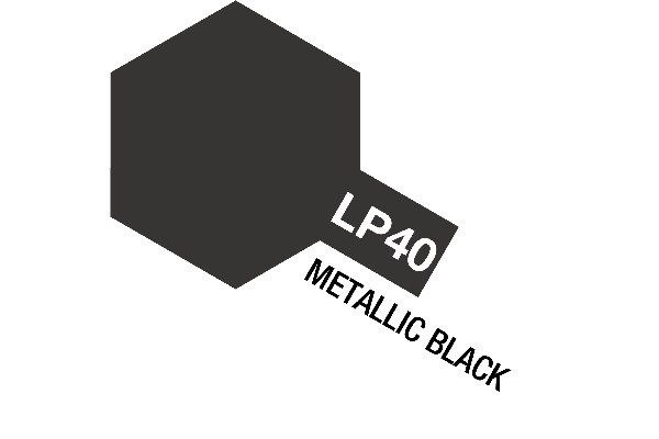 Tamiya Lacquer Paint LP-40 Metallic Black i gruppen SPORT, FRITID & HOBBY / Hobby / Hobbyfarger / Tamiya / Lakkbasert hos TP E-commerce Nordic AB (A05916)