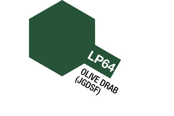 Tamiya lakkmaling LP-64 Olive Drab (JGSDF) i gruppen SPORT, FRITID & HOBBY / Hobby / Hobbyfarger / Tamiya / Lakkbasert hos TP E-commerce Nordic AB (A05943)