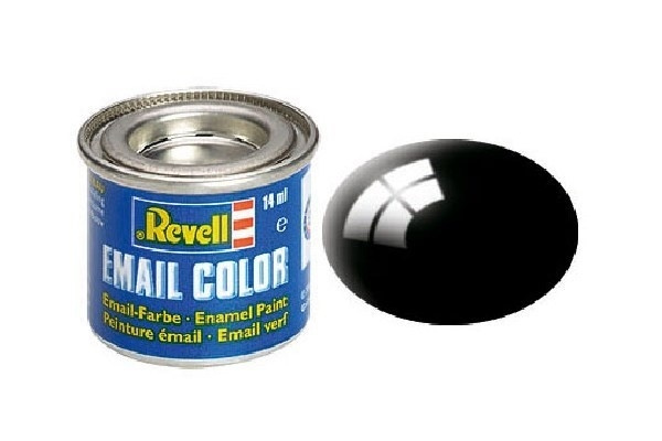 Revell svart, blank, 14ml i gruppen SPORT, FRITID & HOBBY / Hobby / Hobbyfarger / Revell / Oljebasert hos TP E-commerce Nordic AB (A05966)