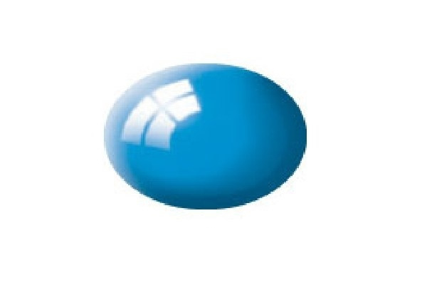 Revell Aqua light blue gloss, 18ml i gruppen SPORT, FRITID & HOBBY / Hobby / Hobbyfarger / Revell / Vannbasert hos TP E-commerce Nordic AB (A06077)