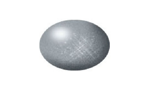 Revell Aqua stål metallic, 18 ml i gruppen SPORT, FRITID & HOBBY / Hobby / Hobbyfarger / Revell / Vannbasert hos TP E-commerce Nordic AB (A06108)