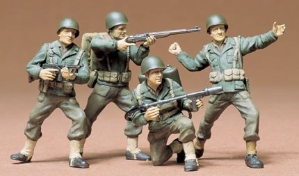 Tamiya 1/35 AMERIKANSK INFANTERI i gruppen SPORT, FRITID & HOBBY / Hobby / Plastmodeller / Figurer hos TP E-commerce Nordic AB (A06245)