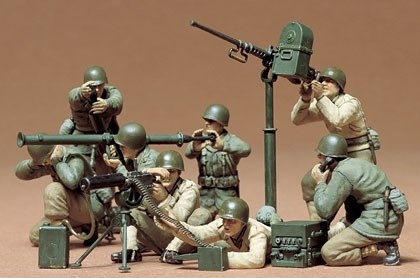 Tamiya 1/35 US KANON/MORTERGRUPPE i gruppen SPORT, FRITID & HOBBY / Hobby / Plastmodeller / Figurer hos TP E-commerce Nordic AB (A06267)