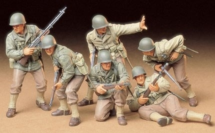 Tamiya 1/35 US ARMY ASSAULT INFANTRY i gruppen SPORT, FRITID & HOBBY / Hobby / Plastmodeller / Figurer hos TP E-commerce Nordic AB (A06305)