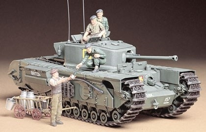 Tamiya 1/35 CHURCHILL TANK MKVII i gruppen SPORT, FRITID & HOBBY / Hobby / Plastmodeller / Militære kjøretøy (land) hos TP E-commerce Nordic AB (A06315)