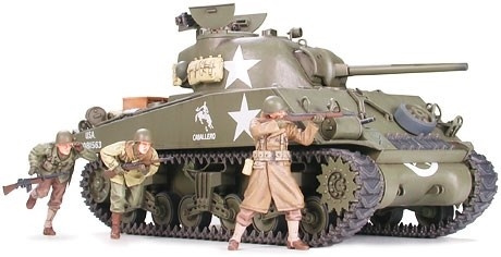 Tamiya 1/35 SHERMAN M4A3 75MM SEN i gruppen SPORT, FRITID & HOBBY / Hobby / Plastmodeller / Militære kjøretøy (land) hos TP E-commerce Nordic AB (A06338)