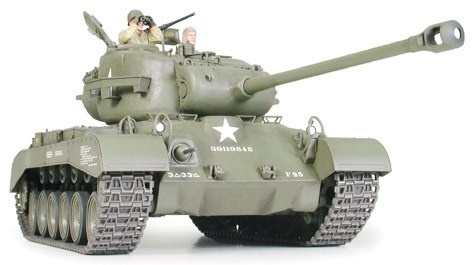 Tamiya 1/35 M26 PERSHING i gruppen SPORT, FRITID & HOBBY / Hobby / Plastmodeller / Militære kjøretøy (land) hos TP E-commerce Nordic AB (A06342)