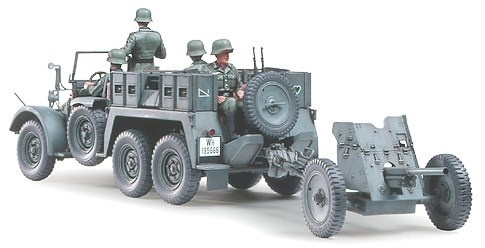 Tamiya 1/35 KRUPP TOWTRUCK M/37MM PAK i gruppen SPORT, FRITID & HOBBY / Hobby / Plastmodeller / Militære kjøretøy (land) hos TP E-commerce Nordic AB (A06345)