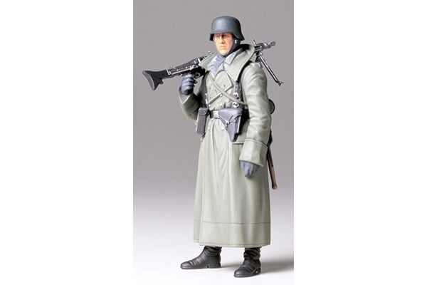 Tamiya 1/16 TYSK MASKINGEVÆRSKYTTE i gruppen SPORT, FRITID & HOBBY / Hobby / Plastmodeller / Figurer hos TP E-commerce Nordic AB (A06361)