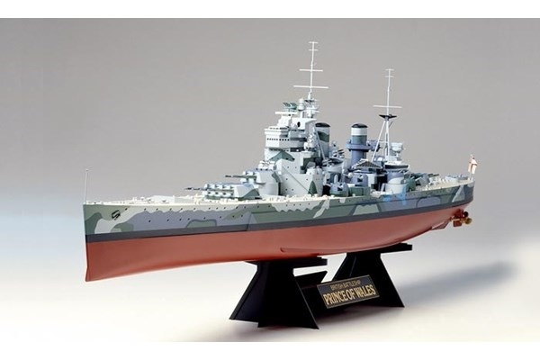Tamiya 1/350 PRINSEN AV WALES i gruppen SPORT, FRITID & HOBBY / Hobby / Plastmodeller / Skip hos TP E-commerce Nordic AB (A06366)