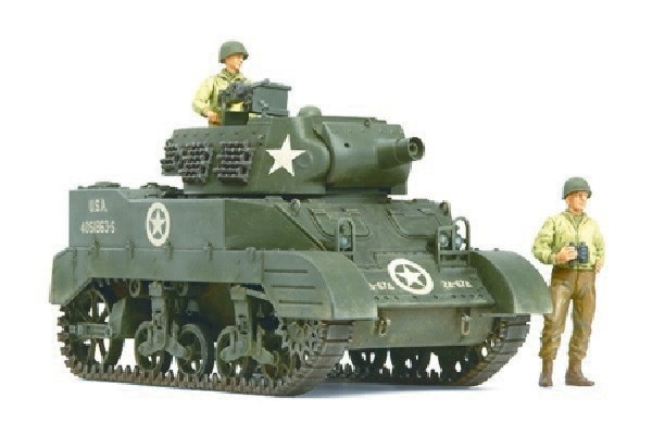 Tamiya 1/35 M8 Vogn med 3 figurer i gruppen SPORT, FRITID & HOBBY / Hobby / Plastmodeller / Militære kjøretøy (land) hos TP E-commerce Nordic AB (A06402)