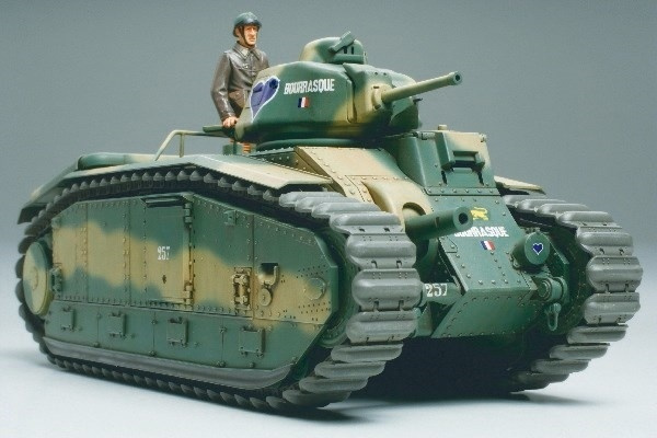 Tamiya 1/35 French battle tank B1 bis i gruppen SPORT, FRITID & HOBBY / Hobby / Plastmodeller / Militære kjøretøy (land) hos TP E-commerce Nordic AB (A06408)