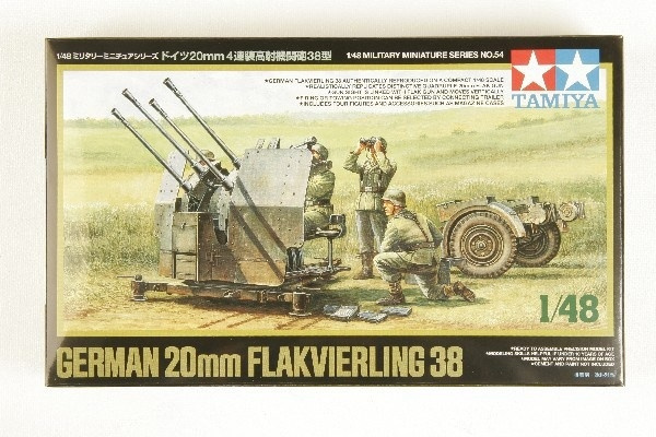 Tamiya 1/48 tysk 20 mm flak 38 i gruppen SPORT, FRITID & HOBBY / Hobby / Plastmodeller / Militære kjøretøy (land) hos TP E-commerce Nordic AB (A06437)