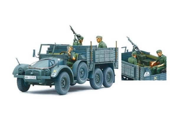 Tamiya 1/35 6x4 Krupp personbærer i gruppen SPORT, FRITID & HOBBY / Hobby / Plastmodeller / Militære kjøretøy (land) hos TP E-commerce Nordic AB (A06493)