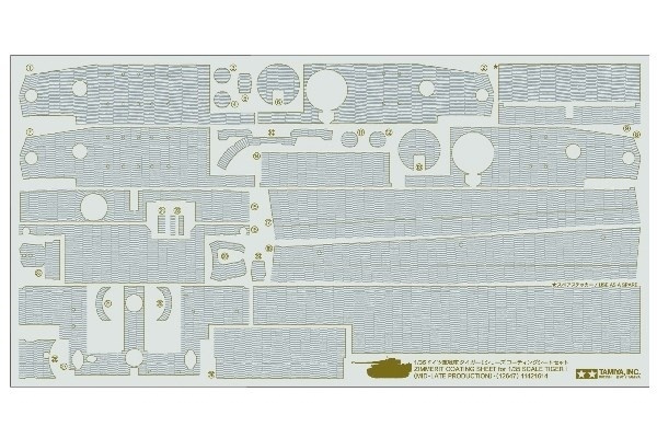 Tamiya 1/35 TigerI Mid-Late Zimmerit coating Sheet i gruppen SPORT, FRITID & HOBBY / Hobby / Plastmodeller / Militære kjøretøy (land) hos TP E-commerce Nordic AB (A06549)