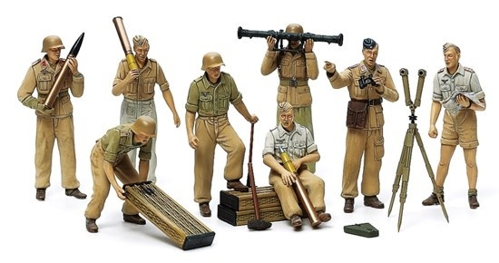 Tamiya 1/35 Africa Luftwaffe Art Crew i gruppen SPORT, FRITID & HOBBY / Hobby / Plastmodeller / Militære kjøretøy (land) hos TP E-commerce Nordic AB (A06576)