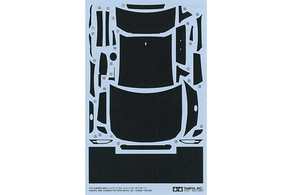 Tamiya 1/24 Subaru BRZ Karbon-dekal i gruppen SPORT, FRITID & HOBBY / Hobby / Plastmodeller / Biler hos TP E-commerce Nordic AB (A06582)