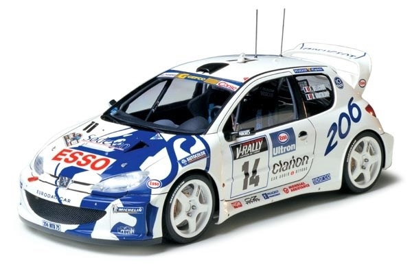 Tamiya 1/24 Peugeot 206 WRC i gruppen SPORT, FRITID & HOBBY / Hobby / Plastmodeller / Biler hos TP E-commerce Nordic AB (A06590)