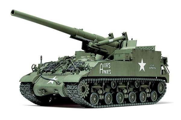 Tamiya 1/35 155 mm SPG M40 i gruppen SPORT, FRITID & HOBBY / Hobby / Plastmodeller / Militære kjøretøy (land) hos TP E-commerce Nordic AB (A06621)