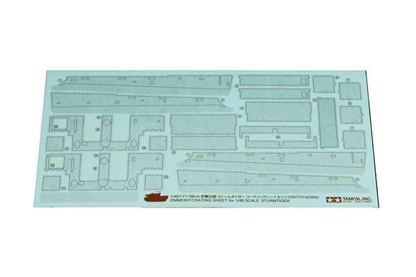 Tamiya 1/48 Zimmerit-beleggark for Sturmtiger i gruppen SPORT, FRITID & HOBBY / Hobby / Plastmodeller / Militære kjøretøy (land) hos TP E-commerce Nordic AB (A06631)