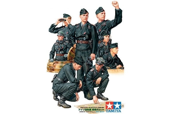 Tamiya 1/35 Tysk stridsvognbesetningssett i gruppen SPORT, FRITID & HOBBY / Hobby / Plastmodeller / Militære kjøretøy (land) hos TP E-commerce Nordic AB (A06658)
