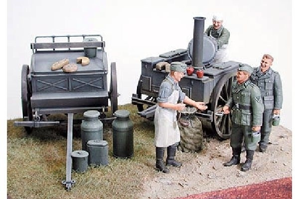 Tamiya 1/35 tysk feltkjøkkenkulisse i gruppen SPORT, FRITID & HOBBY / Hobby / Plastmodeller / Militære kjøretøy (land) hos TP E-commerce Nordic AB (A06680)